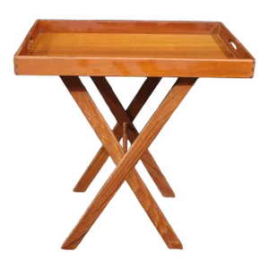 Teak Folding Tray Table