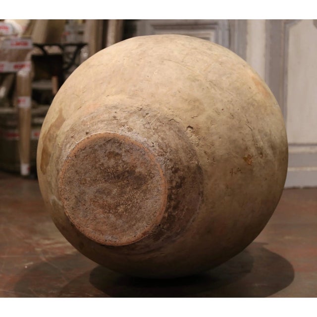 Ceramic Early 19th Century French Provincial Terracotta Olive Jar From Provence For Sale - Image 7 of 9