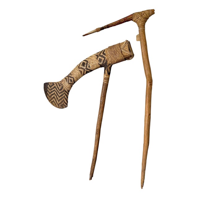 Two Ceremonial Weapon from Highlands of Papua New Guinea Provenance For Sale