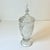 Hollywood Regency Mid-Century Boho Chic Hollywood Regency Yugoslavia Crystal Urn With Raised Flora Design. For Sale - Image 3 of 13