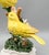 Vintage Italian Ceramic Yellow Bird Figurine With Applied Flowers and Foliage – Traditional, Cottage For Sale - Image 9 of 14