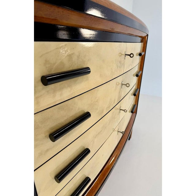 Beige Italian Art Deco Chest of Drawers, 1940s For Sale - Image 8 of 16
