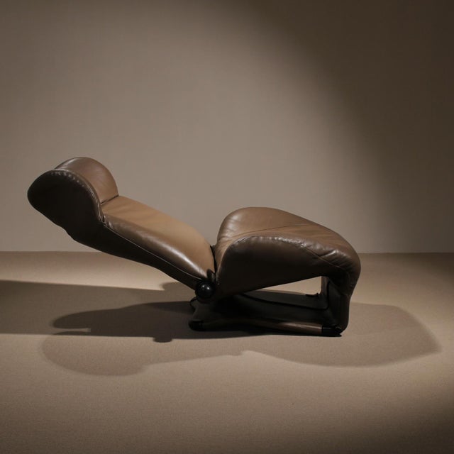 Animal Skin Wink Lounge Chair by Toshiyuki Kita for Cassina, Italy, 1980s For Sale - Image 7 of 17