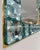 2000 - 2009 Handmade Aqua-Blue Murano Glass Cube Mirrors with Brass Frame, 2000s, Set of 2 For Sale - Image 5 of 11