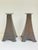 Antique Original Arts & Crafts Hammered Copper Candle Sticks a Pair C. 1905 For Sale - Image 10 of 12
