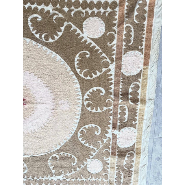 Suzani Wall Hanging Decor - Handmade Embroidery For Sale - Image 4 of 6