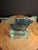 Late 20th Century Signed Uda Yehuda Parmat Studio Art Glass Menorah Iridescent Fused Dreidel For Sale - Image 10 of 17