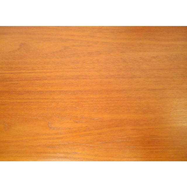 Wood Mid-Century Modern Teak Coffee Table, Extending Leaves, Denmark, 1960s For Sale - Image 7 of 7