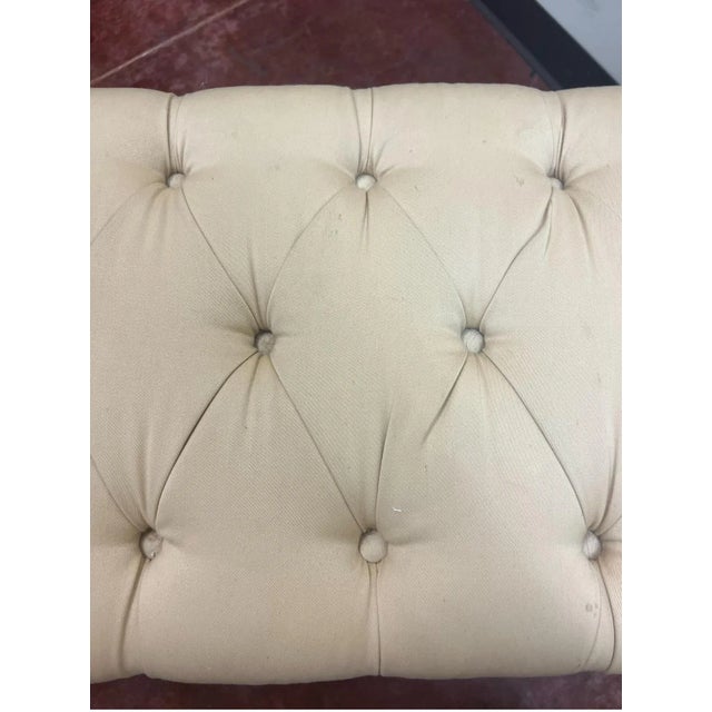 Textile Jan Showers Lucite Bench For Sale - Image 7 of 8