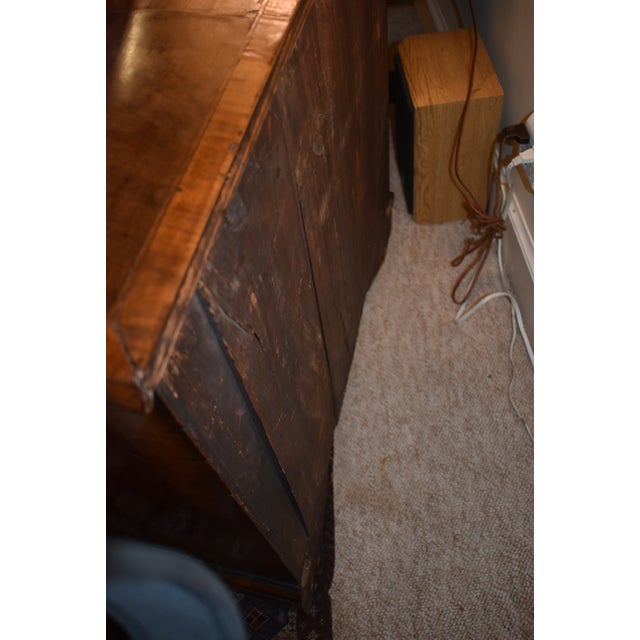 Walnut Kneehole Dressing Table or Desk For Sale - Image 9 of 12