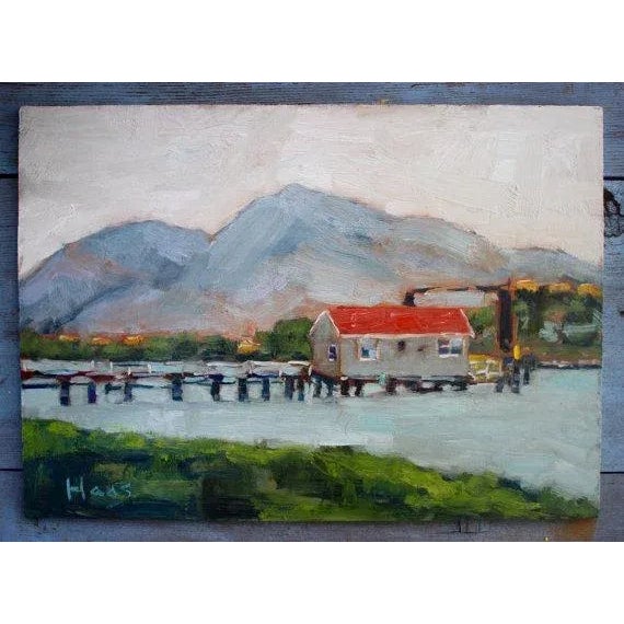 Ferry Building, Modern Plein Air Landscape Oil For Sale - Image 4 of 6