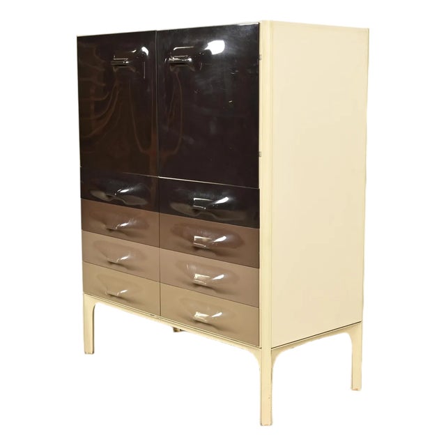 Raymond Loewy for Doubinsky Frères Mid-Century Modern Highboy Dresser, 1960s For Sale