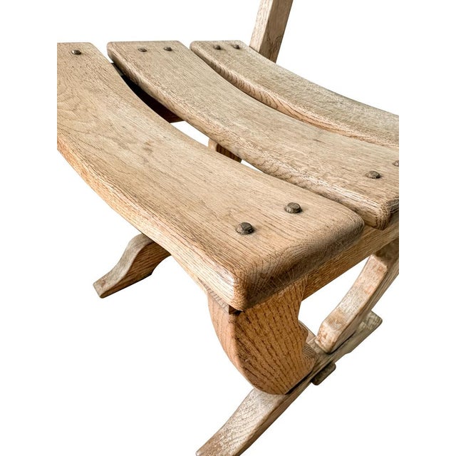 Vintage Brutalist Oak Chairs from Dittmann & Co, 1970s, Set of 2 For Sale - Image 8 of 11