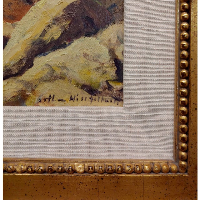 Textile Arthur Hill Gilbert -Northern California Rocky Seascape-Oil Painting For Sale - Image 7 of 9