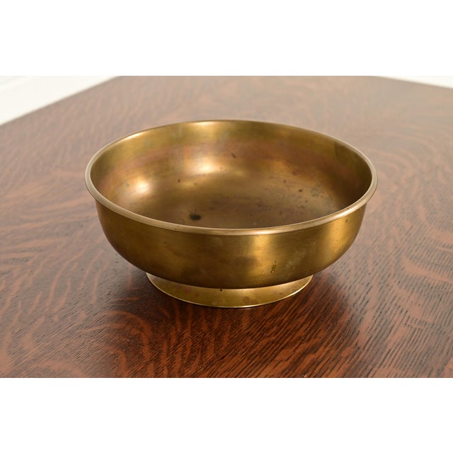 Roycroft Roycroft Arts & Crafts Brass Fruit Bowl or Centerpiece Bowl For Sale - Image 4 of 12