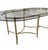 La Barge: Monumental Italian Hollywood Regency Brass & Beveled Glass Dining Table, Dg Italy, C. 1980 For Sale - Image 4 of 9
