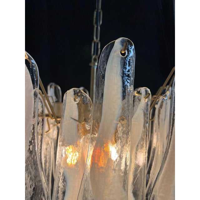 White Petal Chandelier in Murano Glass, 1990s For Sale - Image 14 of 18