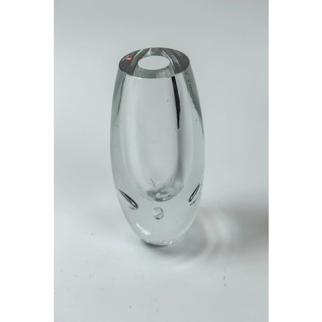 Vintage Glass Vase, Timo Sarpeneva, Finland. Heavy, blown glass vase with internal bubbles. An iconic design by renown...