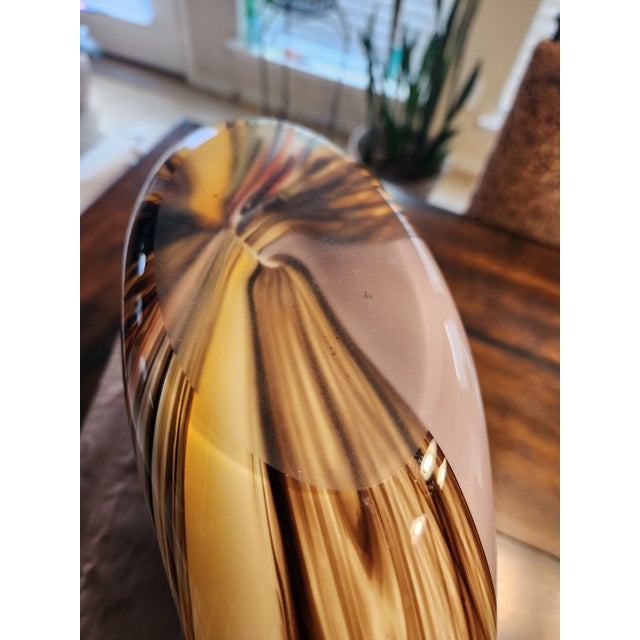 Mid 20th Century Monumental 15.5” Archimede Seguso Murano 'Carnevale' Glass Centerpiece - 10lbs" For Sale - Image 5 of 11