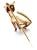 Mid 20th Century Tiffany & Co. Yellow Gold Emerald Cat Pin Brooch For Sale - Image 9 of 11