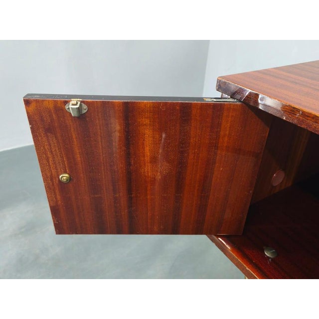 Brown Mid-Century Italian High Gloss Sideboard, 1950s For Sale - Image 8 of 18