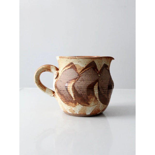 Vintage Studio Pottery Pitcher For Sale - Image 6 of 11