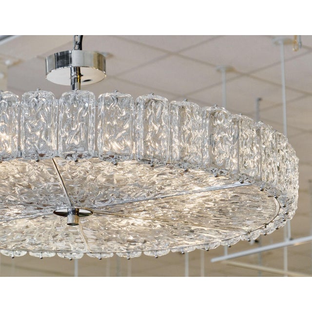 Modern Murano Glass “Piastre” Chandelier For Sale - Image 3 of 9