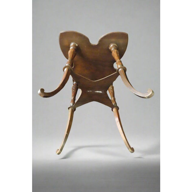 Stunning Emile Galle Quatrefoil 2 Tier Marquetry Art Nouveau Lamp Table For Sale - Image 12 of 12