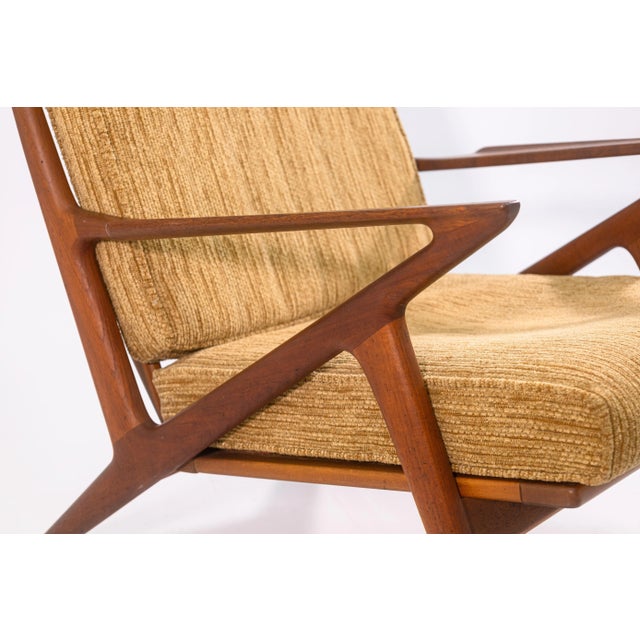 Pair of Vintage 1960s Poul Jensen for Selig Z Danish Teak Wood Accent Armchairs For Sale - Image 12 of 12