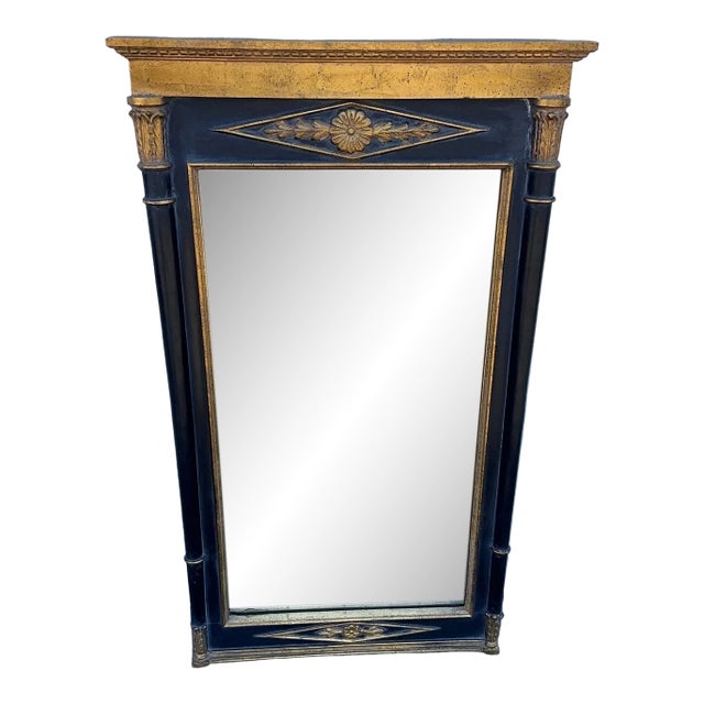 Large Vintage Neoclassical-Style Trumeau Wall Mirror For Sale