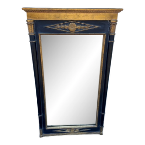 Large Vintage Neoclassical-Style Trumeau Wall Mirror