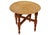 A Traditional Liberty of London Style Hand Crafted Middle Eastern Folding Tea Table with Removable Brass Circular Tray,...