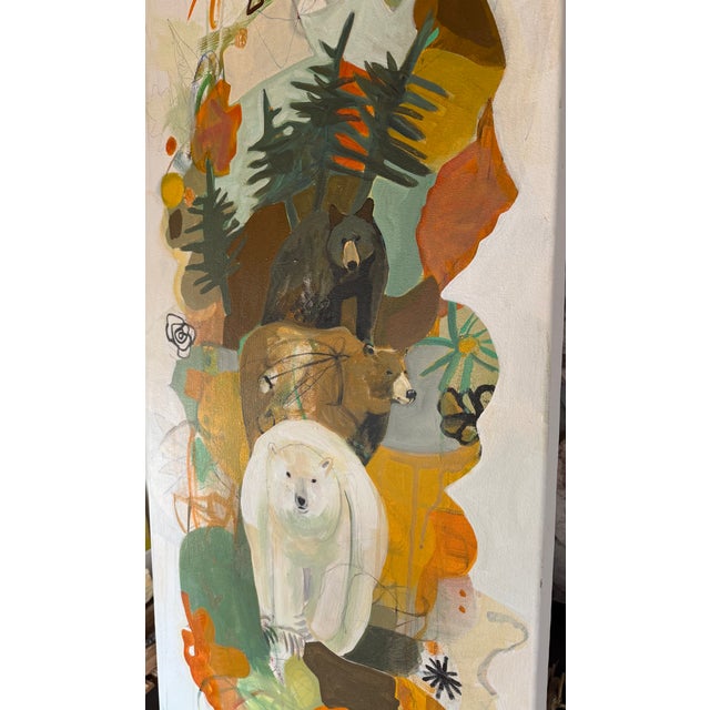 2020s "Ursus Over Under" a Bear Painting By. LWren Walraven For Sale - Image 5 of 10