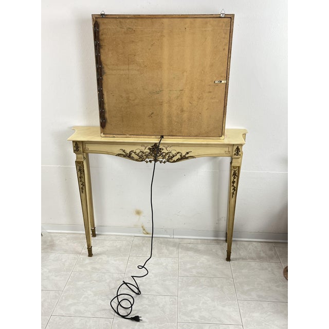 Wood Mid-Century Italian Illuminated Optometric Table, 1960s For Sale - Image 7 of 11