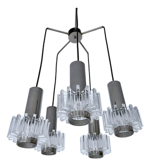 Vintage Space Age Pendant Light from Honsel, 1970s