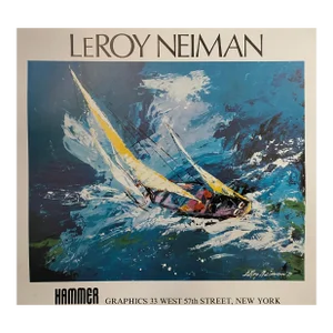 1992 Leroy Neiman Sailing Lithograph