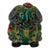 Handmade Green Small Ceramic Artistic Ram Figure Display Art For Sale