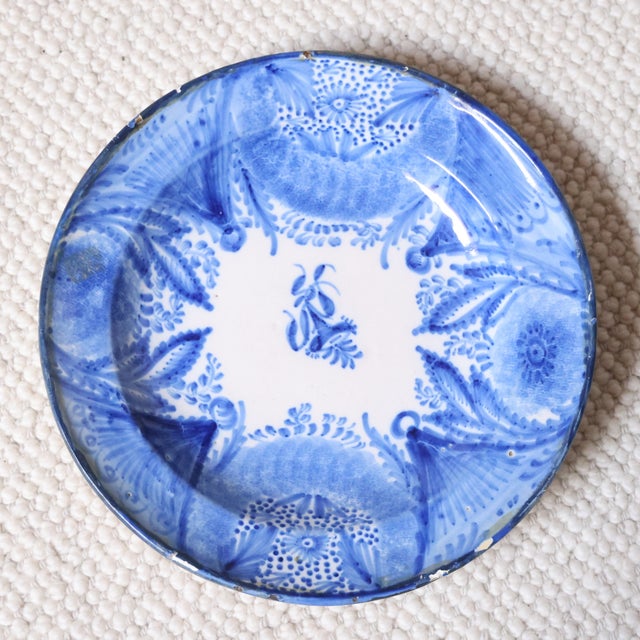 Add timeless Mediterranean charm to your collection with these 19th century Spanish pottery plates, beautifully...