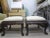 Pair of Large Scale Antique English Regency Style Ottomans With Dolphin Feet For Sale - Image 12 of 12