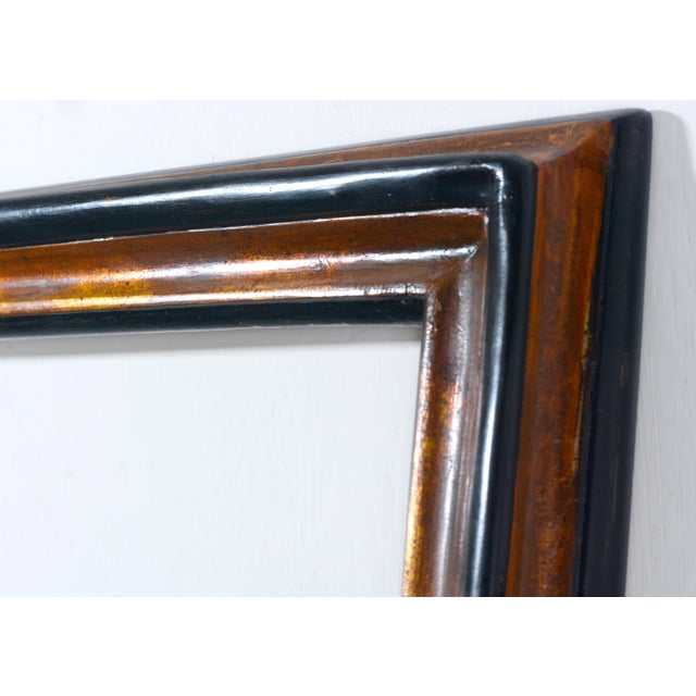 19th Century Large Antique Italian Mirror in Ebonized and Gilt Wood Frame in the style of Salvator Rosa, 1890s For Sale - Image 5 of 9