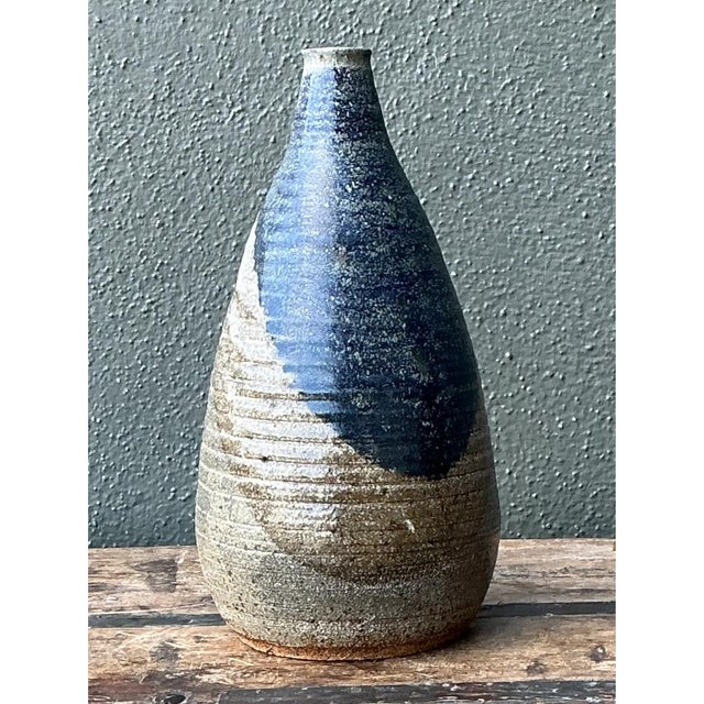 Vintage Abstract Ceramic Vase For Sale - Image 9 of 12