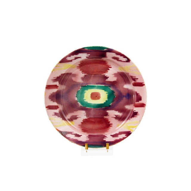 Boho Chic Vintage Uzbek Decorative Plate For Sale - Image 3 of 3