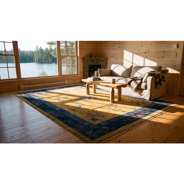 1920s Chinese Art Deco Carpet For Sale - Image 13 of 14