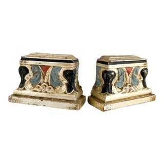 Pair of 1950's Hollywood Regency Style Italian Borghese Bookends For Sale