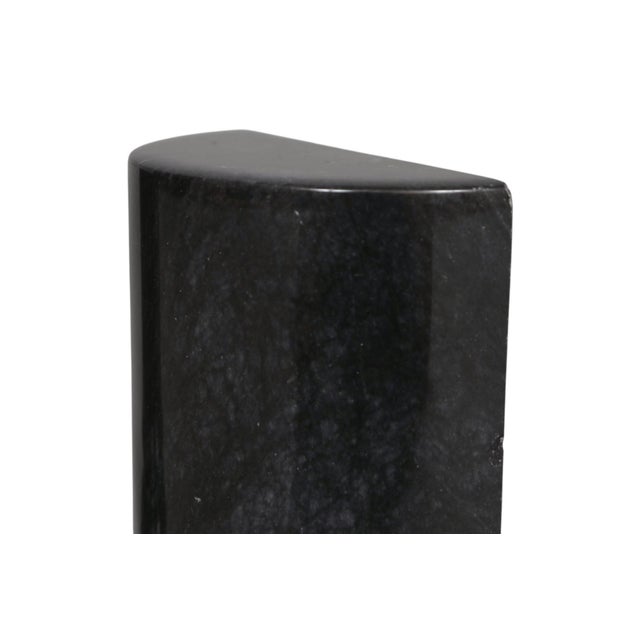 Late 20th Century Black Marble Column Bookends, a Pair For Sale - Image 5 of 7