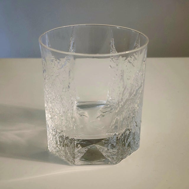 1970s Shot Glasses Iittala Timo Sarpaneva Kalinka Brutalist Rock Crystal - Set of 6 For Sale - Image 10 of 17