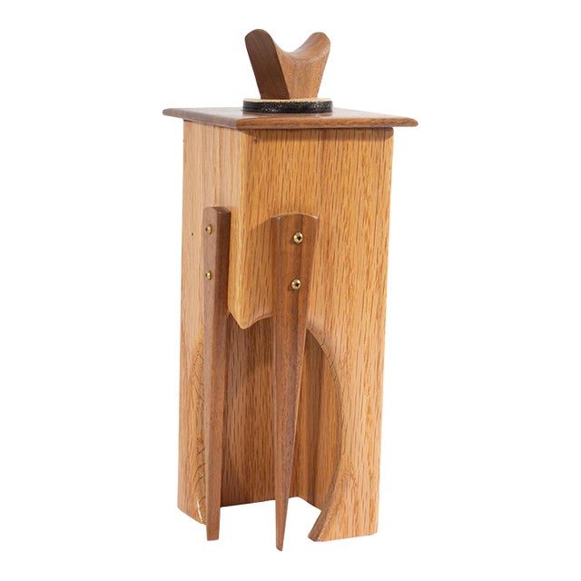 Postmodern 2006 Hand-Crafted Wooden Box For Sale