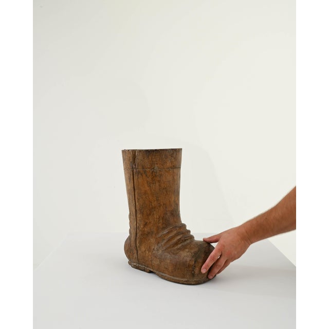 20th Century French Carved Wooden Boot Decoration For Sale - Image 9 of 18