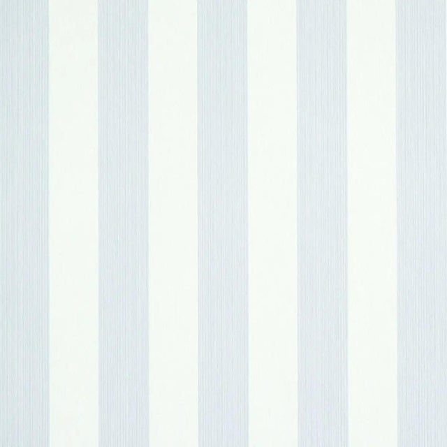 Sample - Schumacher Edwin Stripe Medium Wallpaper in Lavender For Sale