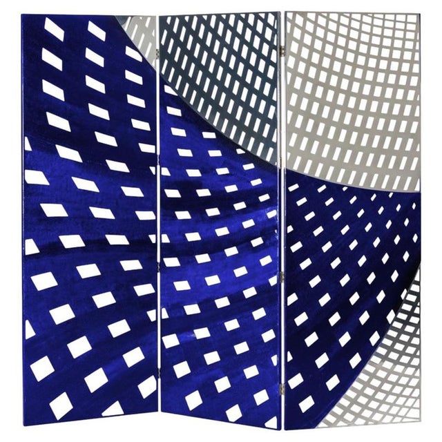 Blu Di Prussia Otto Room Divider in Powder-Coated Aluminum by Altreforme For Sale - Image 9 of 9